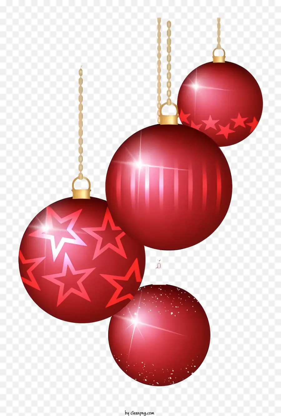 Bolinhas De Natal，Baubles Vermelhos PNG