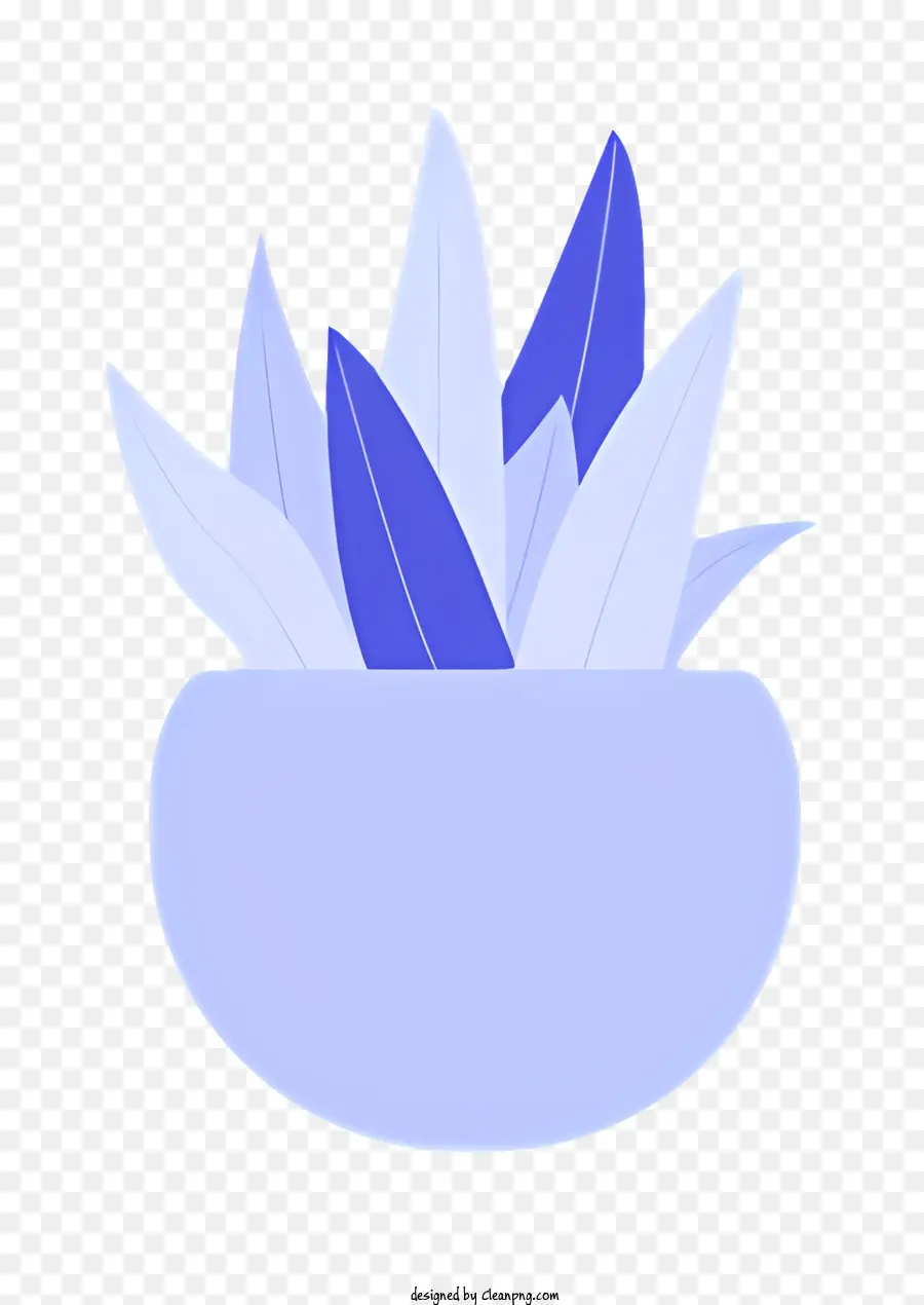 Azul Tigela，Flores Brancas E Roxas PNG