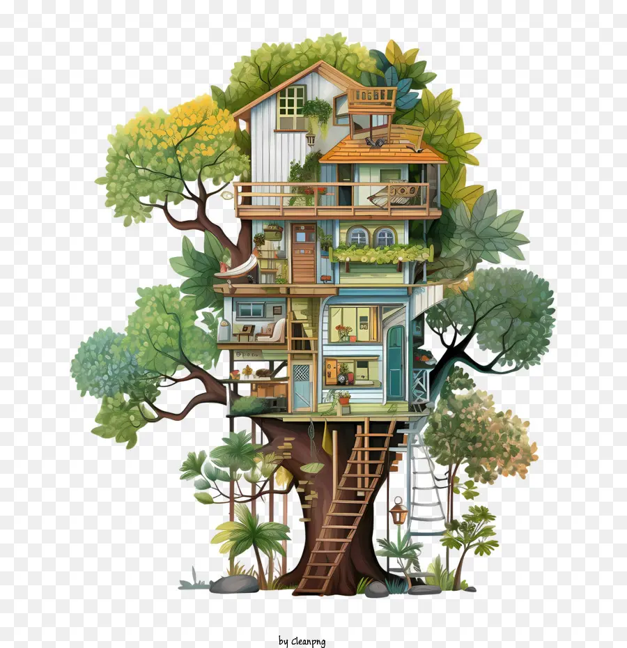 Casa Na árvore，Casa Ecológica PNG