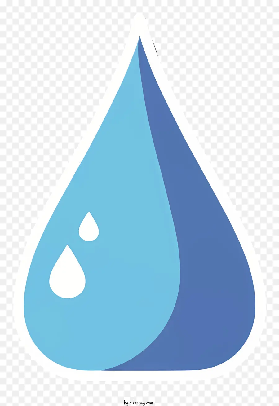 Gota De água，água Azul PNG