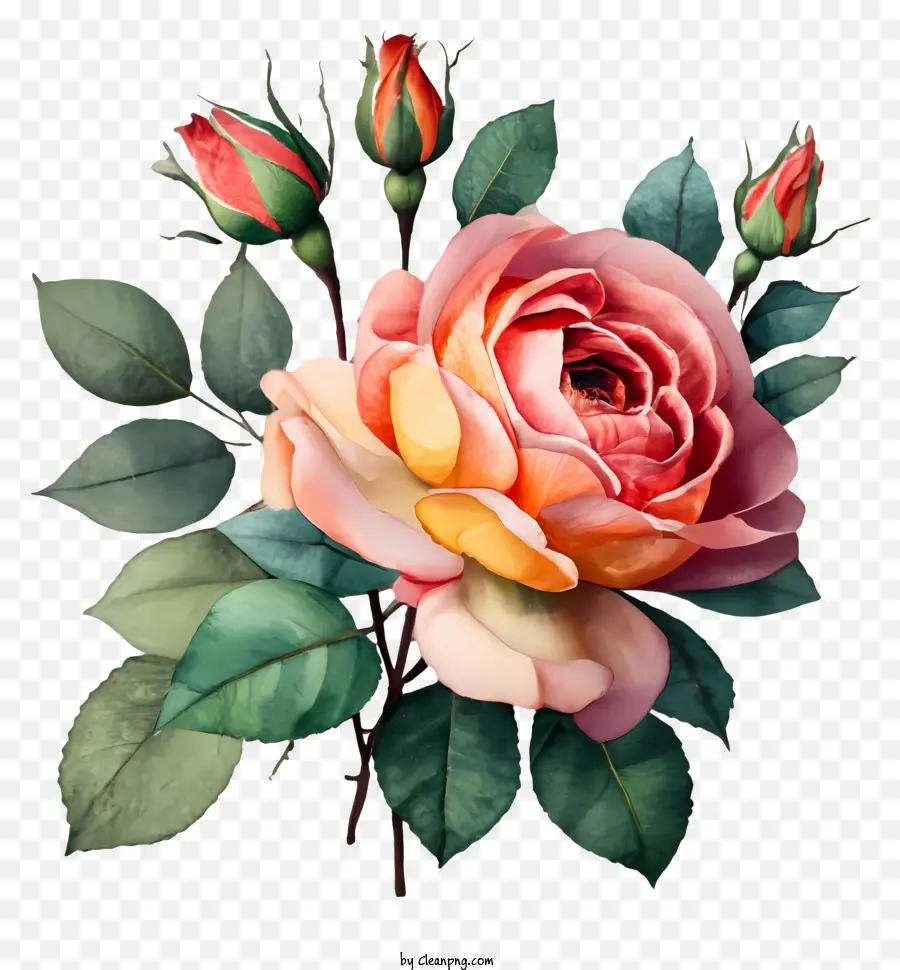 Rosa，Flores PNG