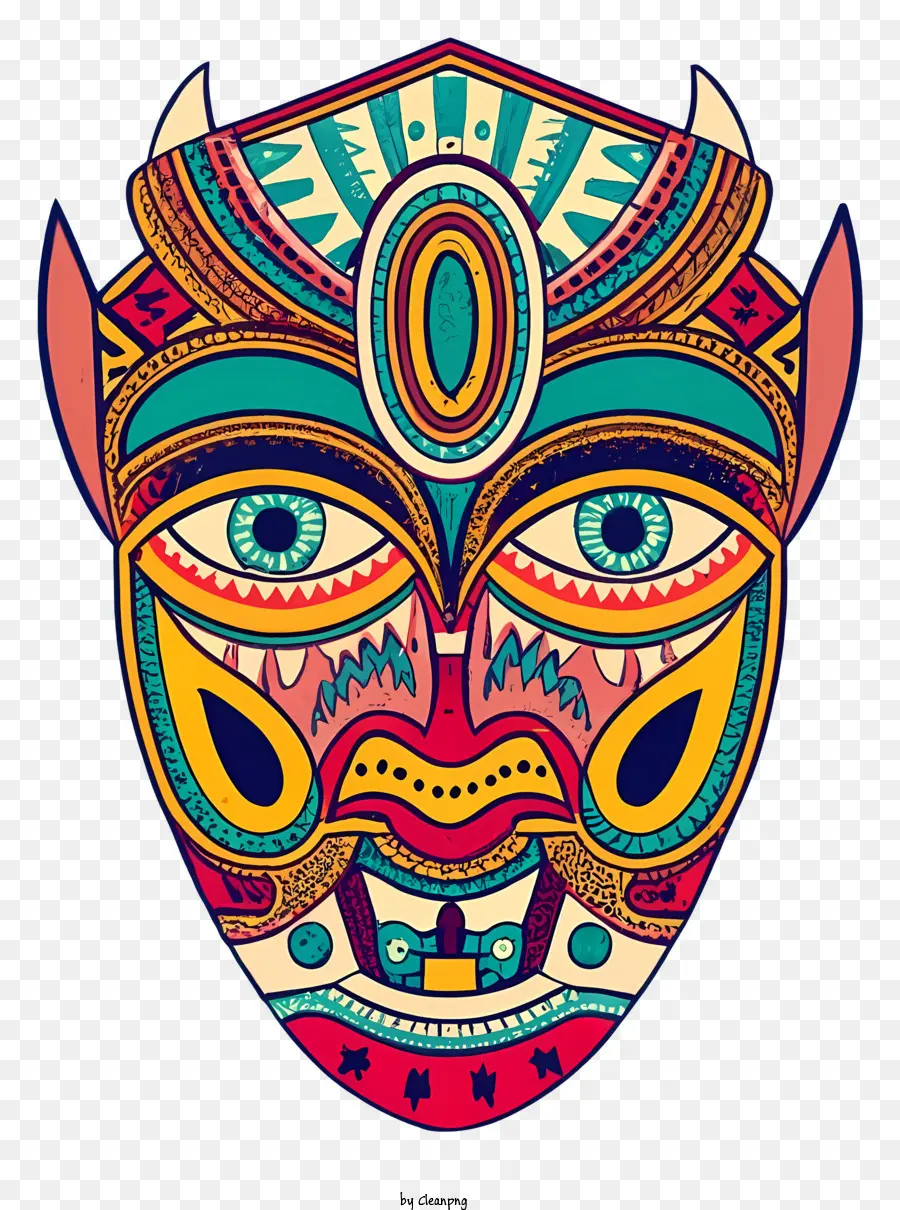 Resumo Máscara，Máscara Colorida PNG