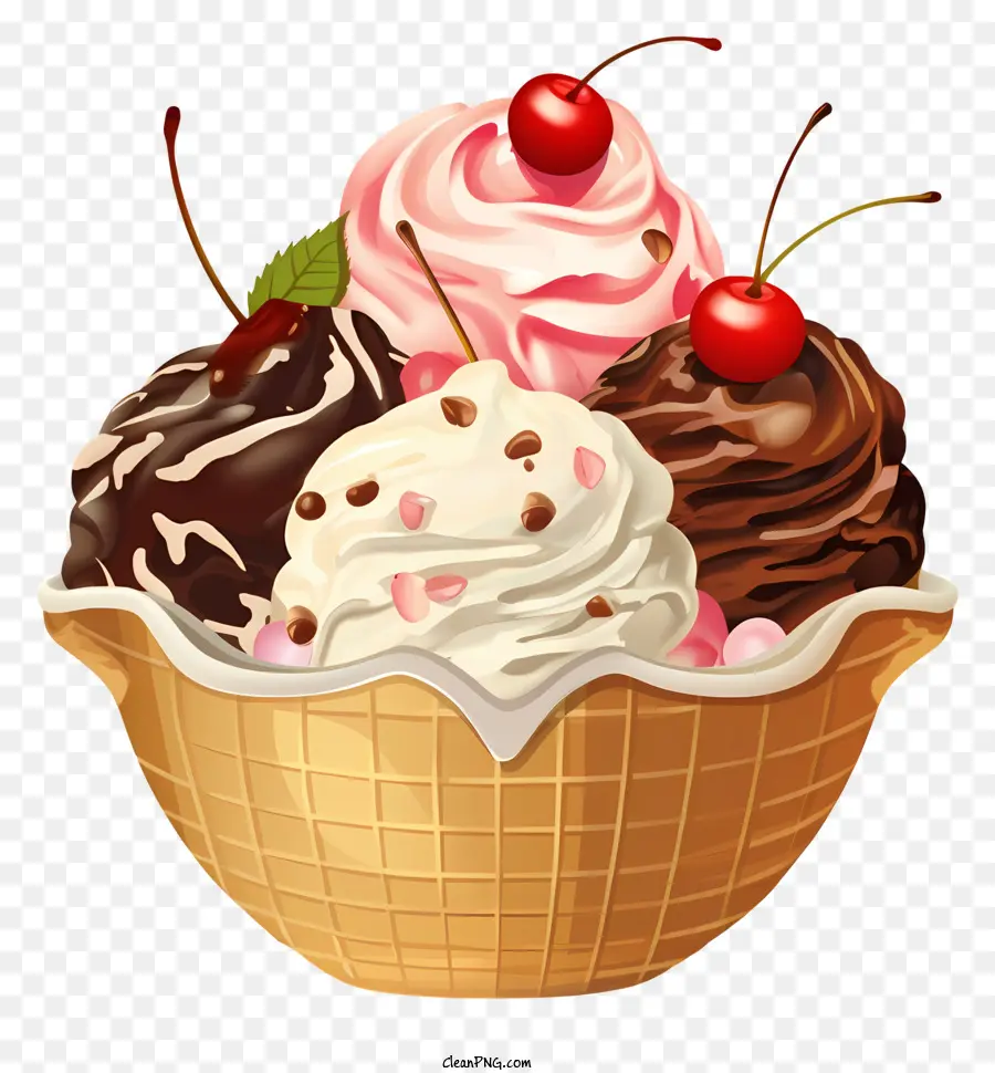 Sorvete，Sundae PNG