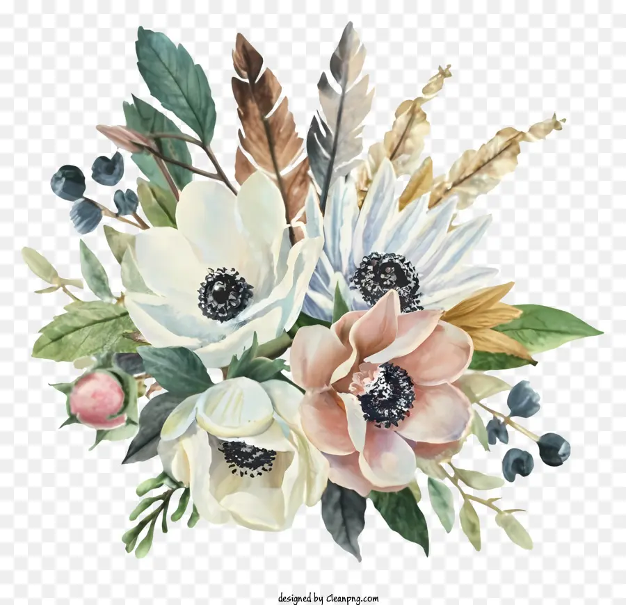 Bouquet Of Flowers，Rosas PNG