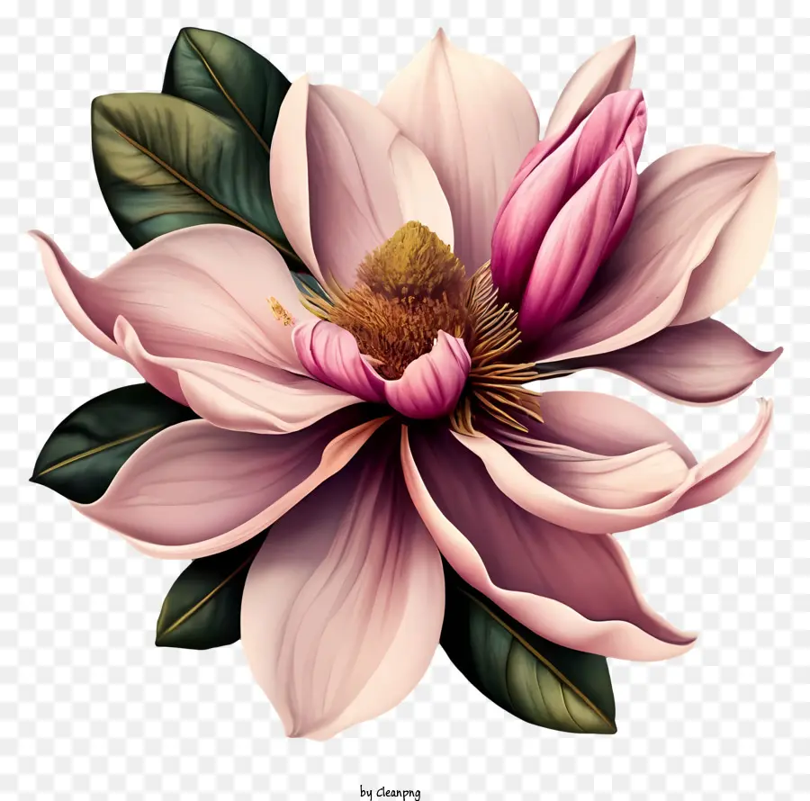 Flor De Malva Rosa，Flor De Magnólia PNG