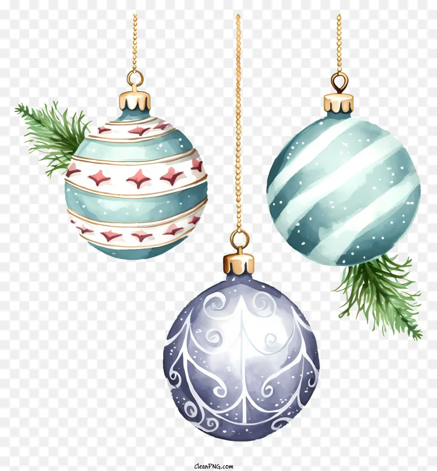 Enfeites De Natal，Ornamentos Decorados PNG