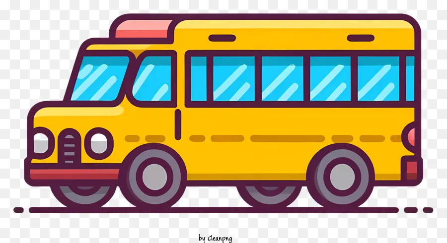 ônibus Escolar，ônibus Com Janelas PNG