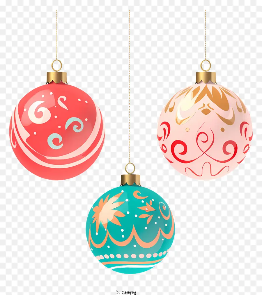 Enfeites De Natal，Designs Intrincados PNG