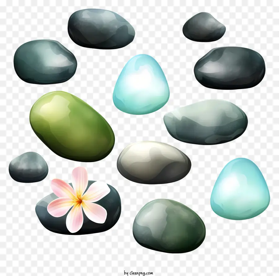 Pedras，Flor Rosa PNG
