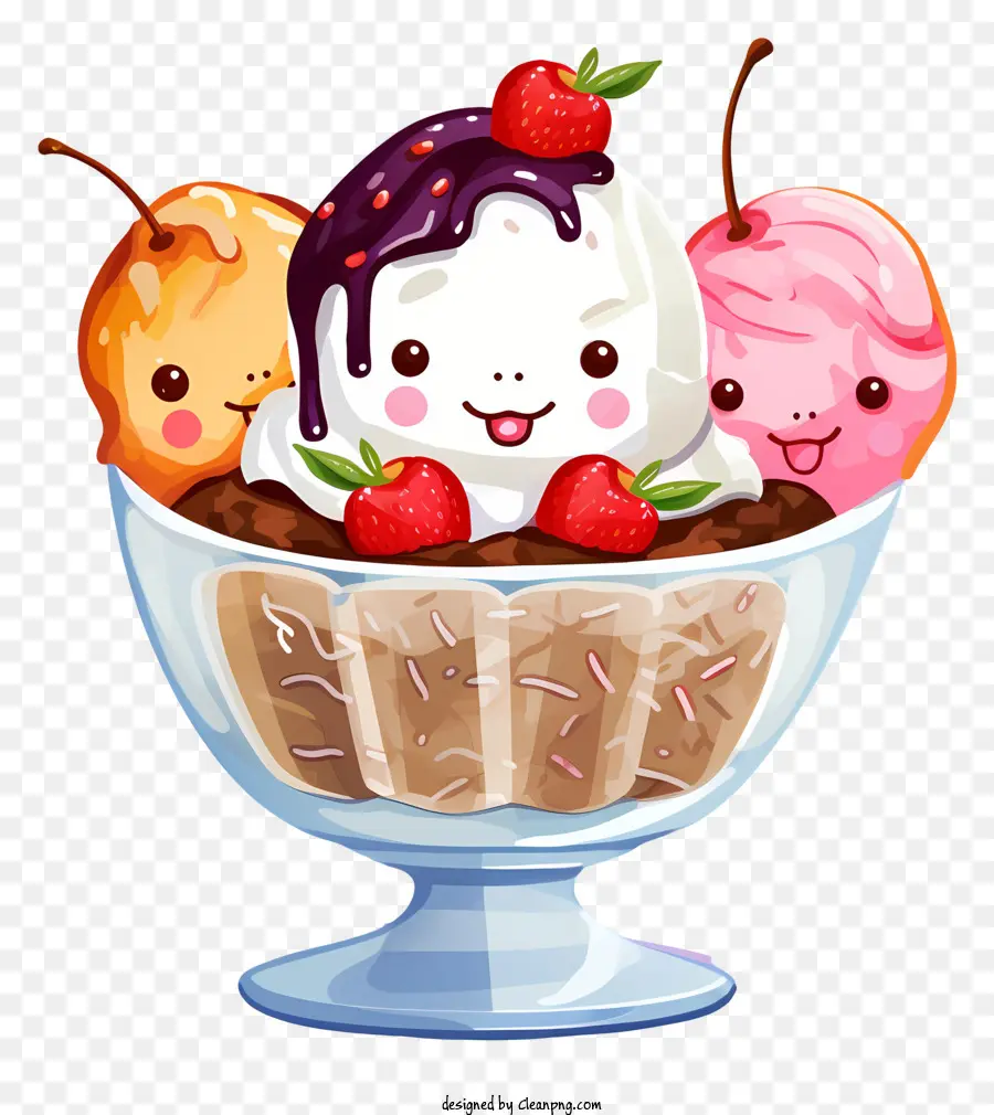 Sundae De Sorvete，Sorvete PNG