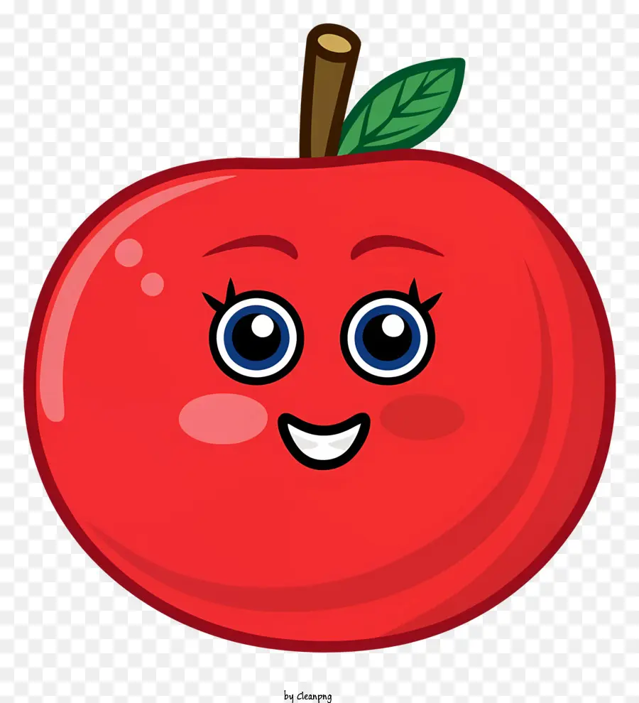 Sorrindo Apple，Feliz Frutas PNG