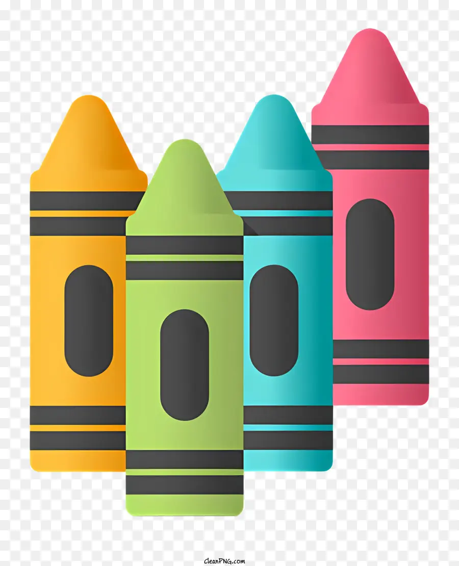 Crayons Coloridos，Cores De Creiom PNG