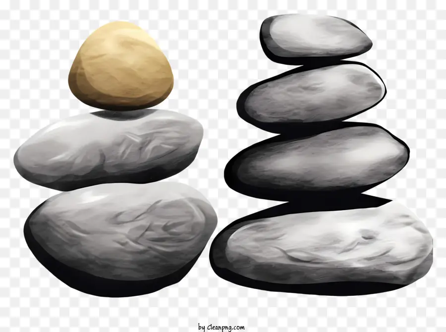 Empilhamento De Pedra，Arte Zen PNG