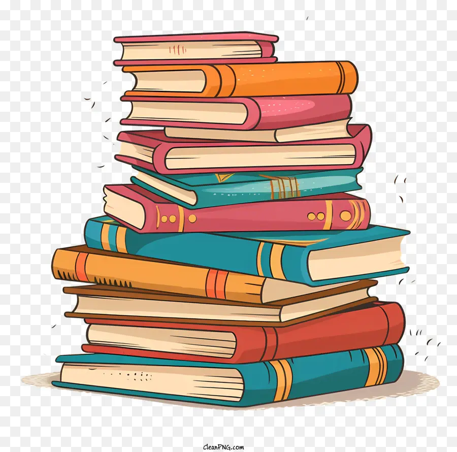 Pilha De Livros，Livros Coloridos PNG