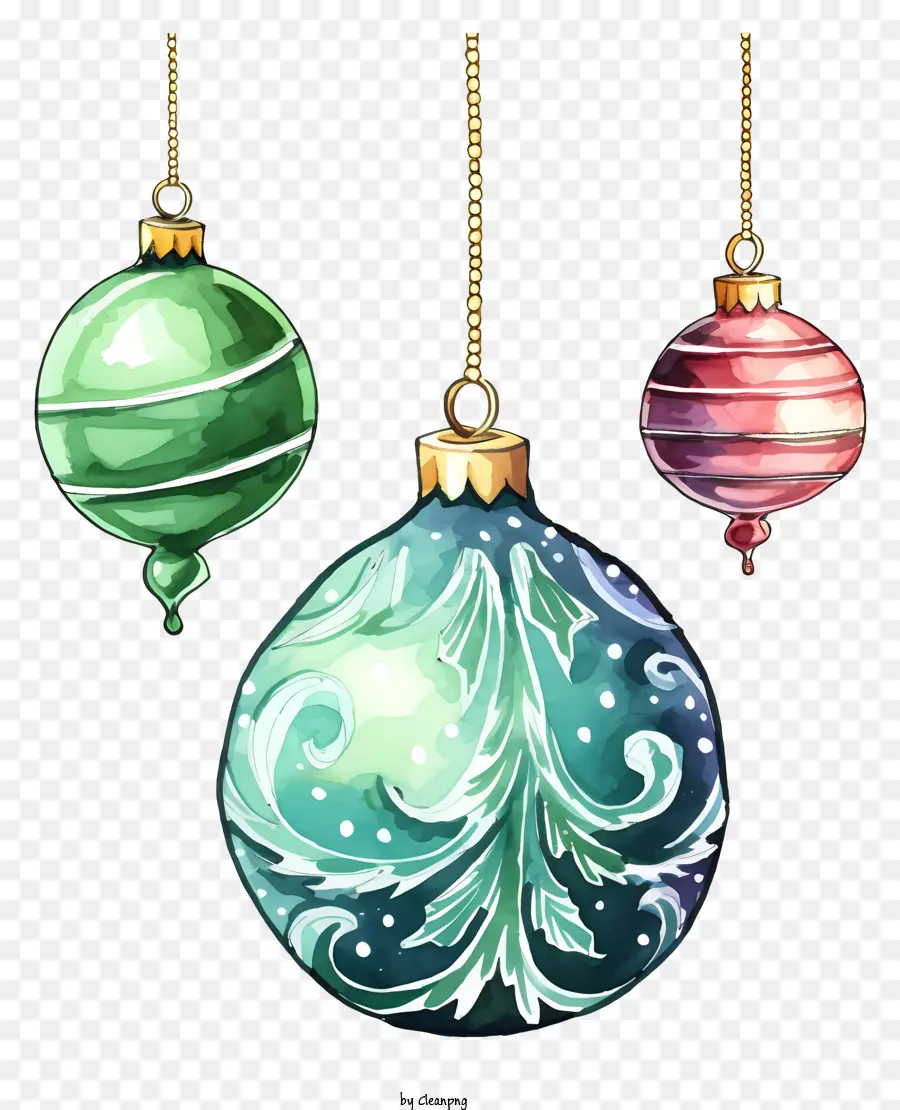 Enfeites De Natal，Decorações Ornamentadas PNG