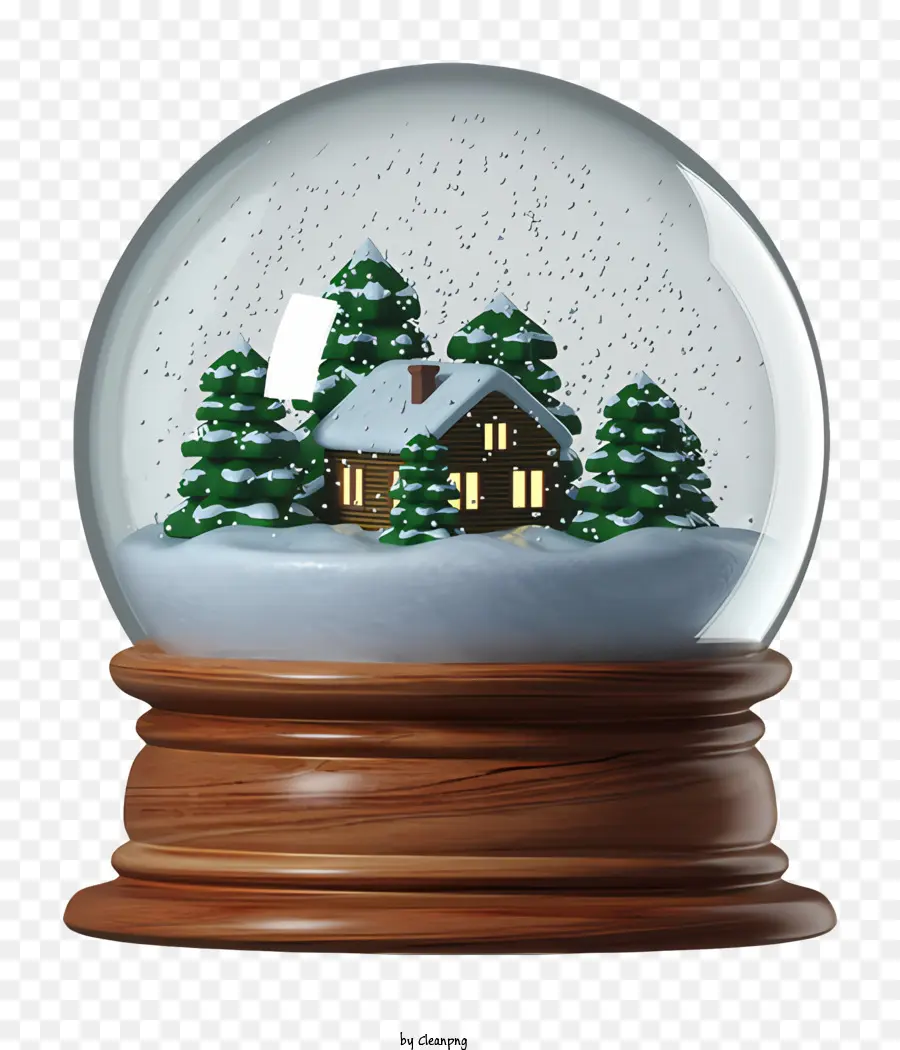 Snow Globe House，Cena De Inverno PNG