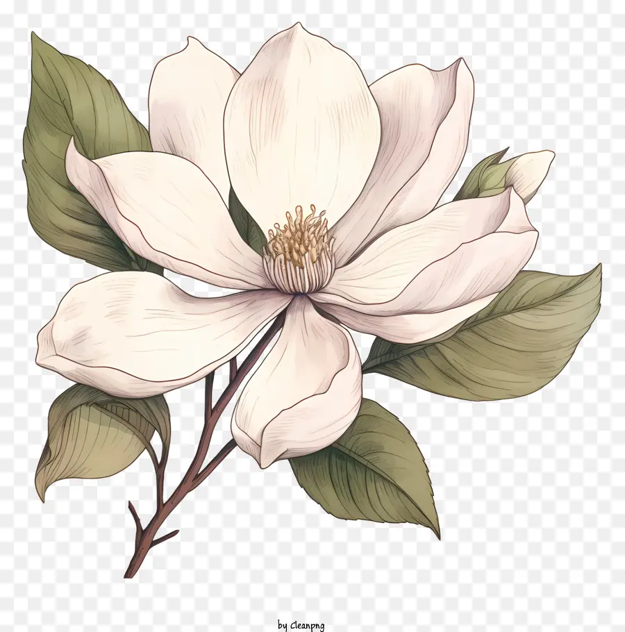 Flor Branca，Pétalas PNG
