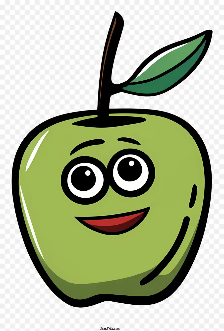 Maçã Verde，Sorrindo Apple PNG