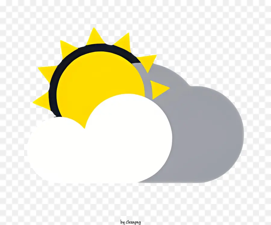 Tempo Ensolarado，ícone Do Sol PNG
