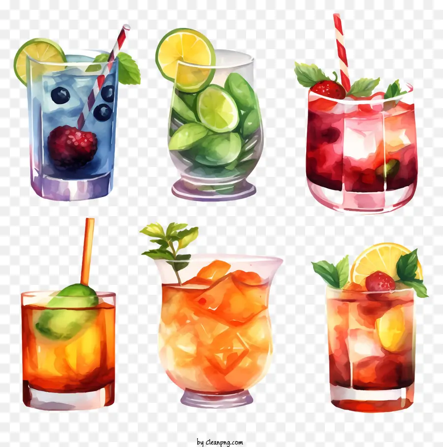 Cocktails，Bebidas Alcoólicas PNG