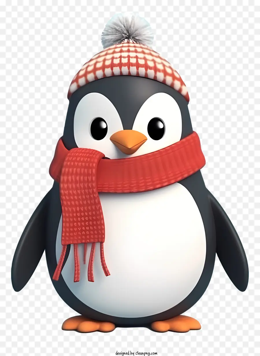 Penguin，Lenço Vermelho PNG