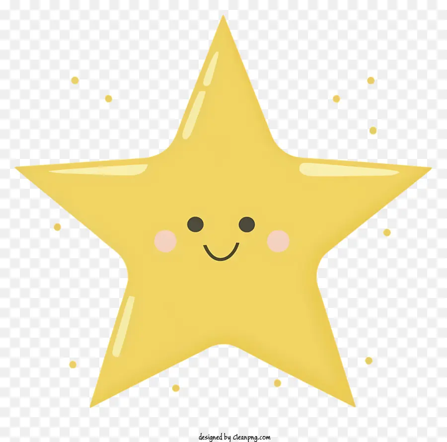 Sorrindo Estrelas，Estrela Amarela PNG