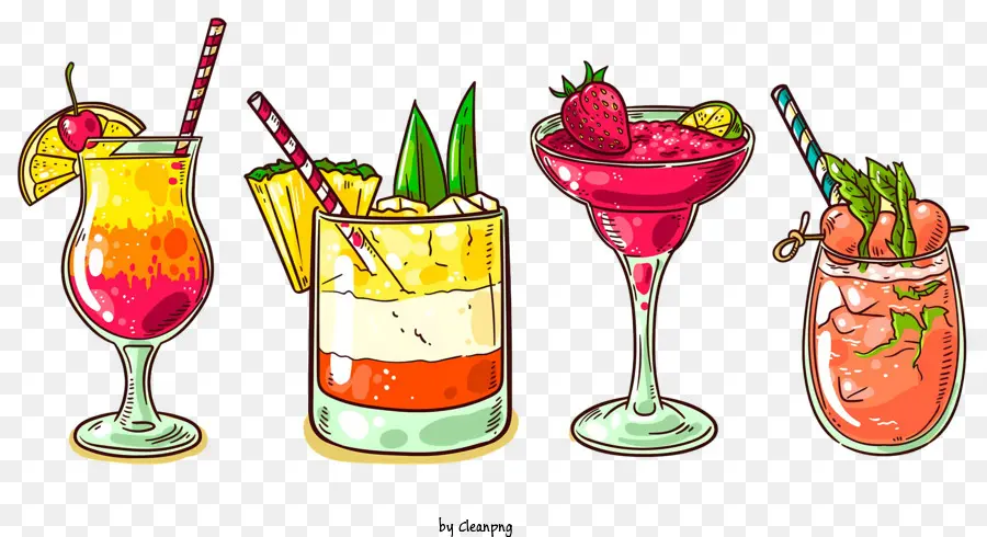 Cocktails，Tomar Bebidas De Verão PNG