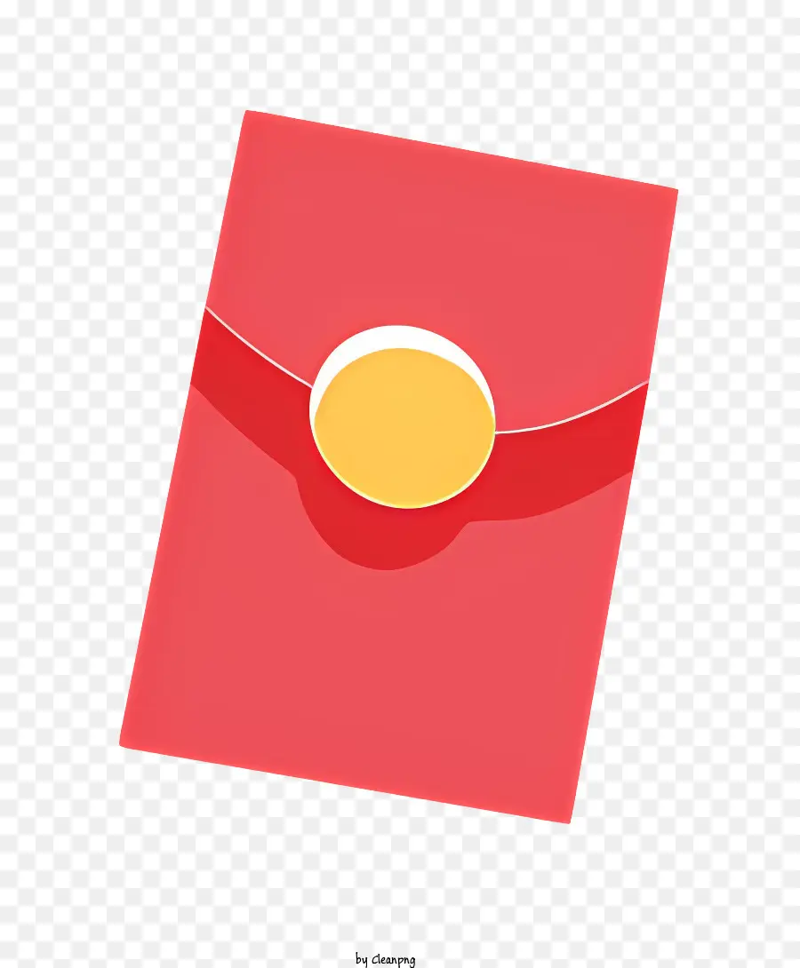 Cartão Vermelho，Design Minimalista PNG