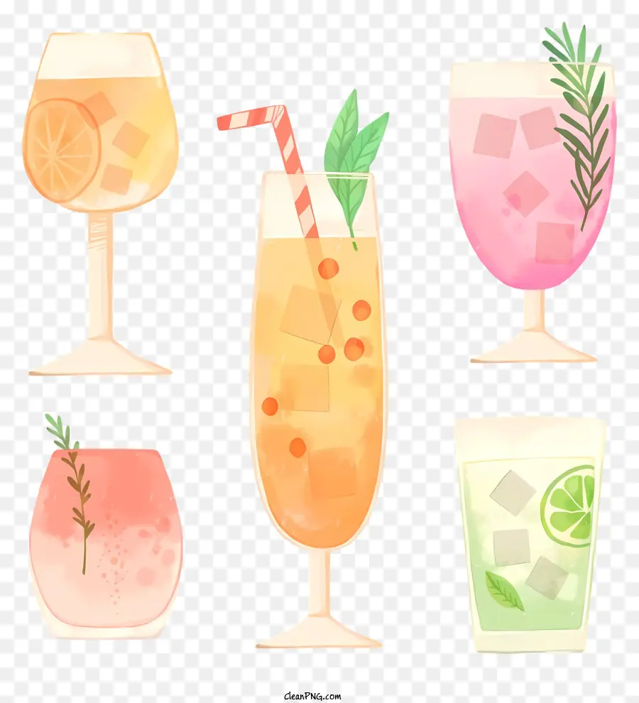 Bebidas Alcoólicas，Cocktails PNG