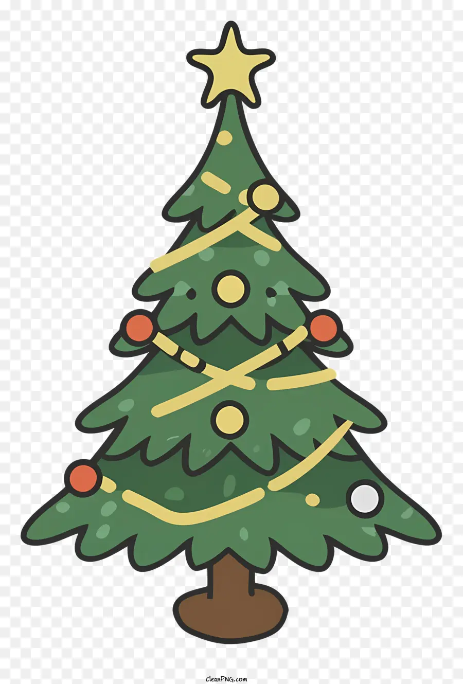árvore De Natal，Caule Verde PNG