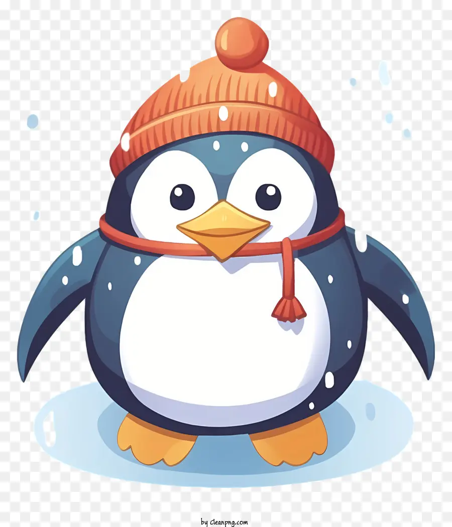 Penguin，Chapéu De Gorro Vermelho PNG
