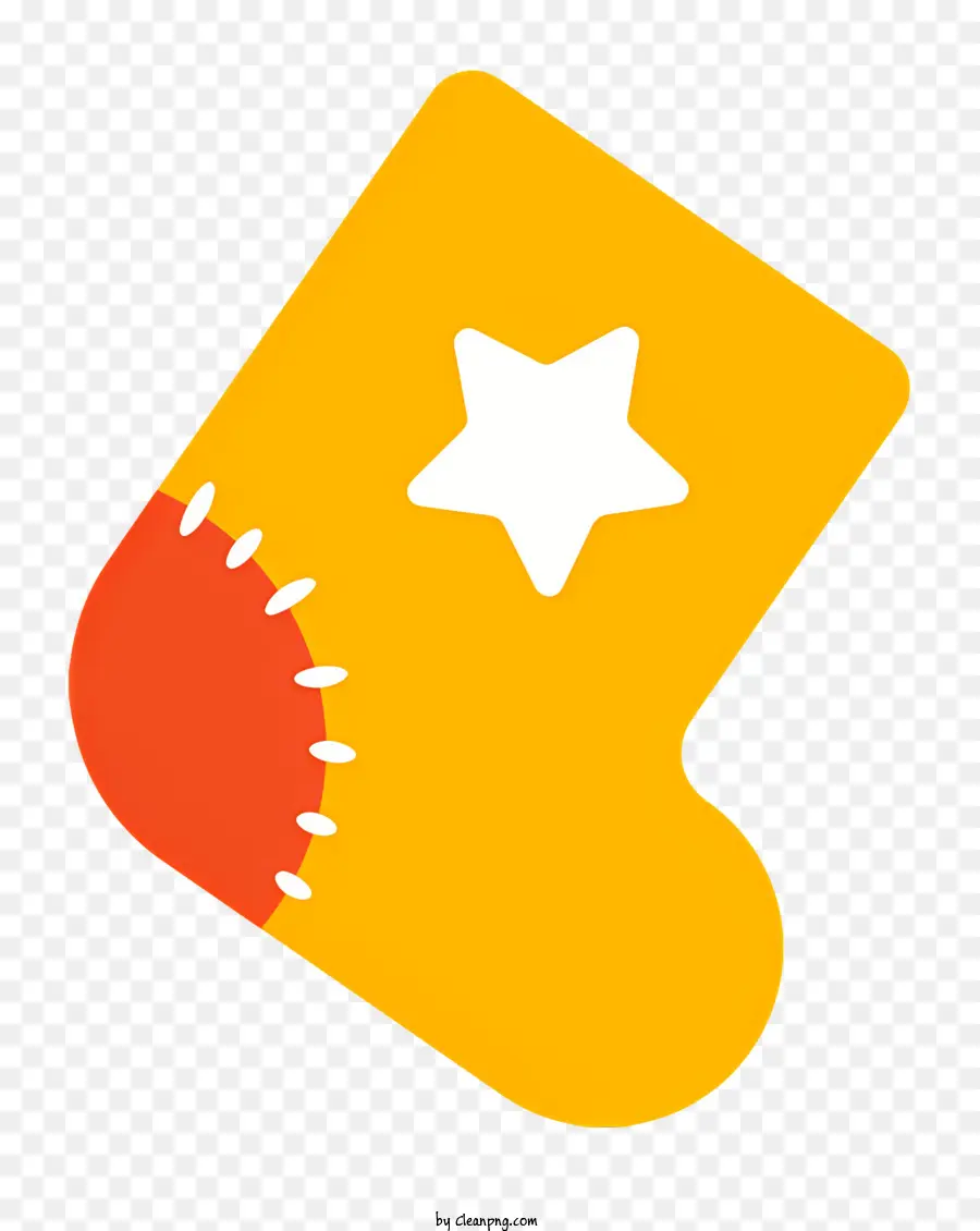 Meia Amarela，Estrela Vermelha PNG