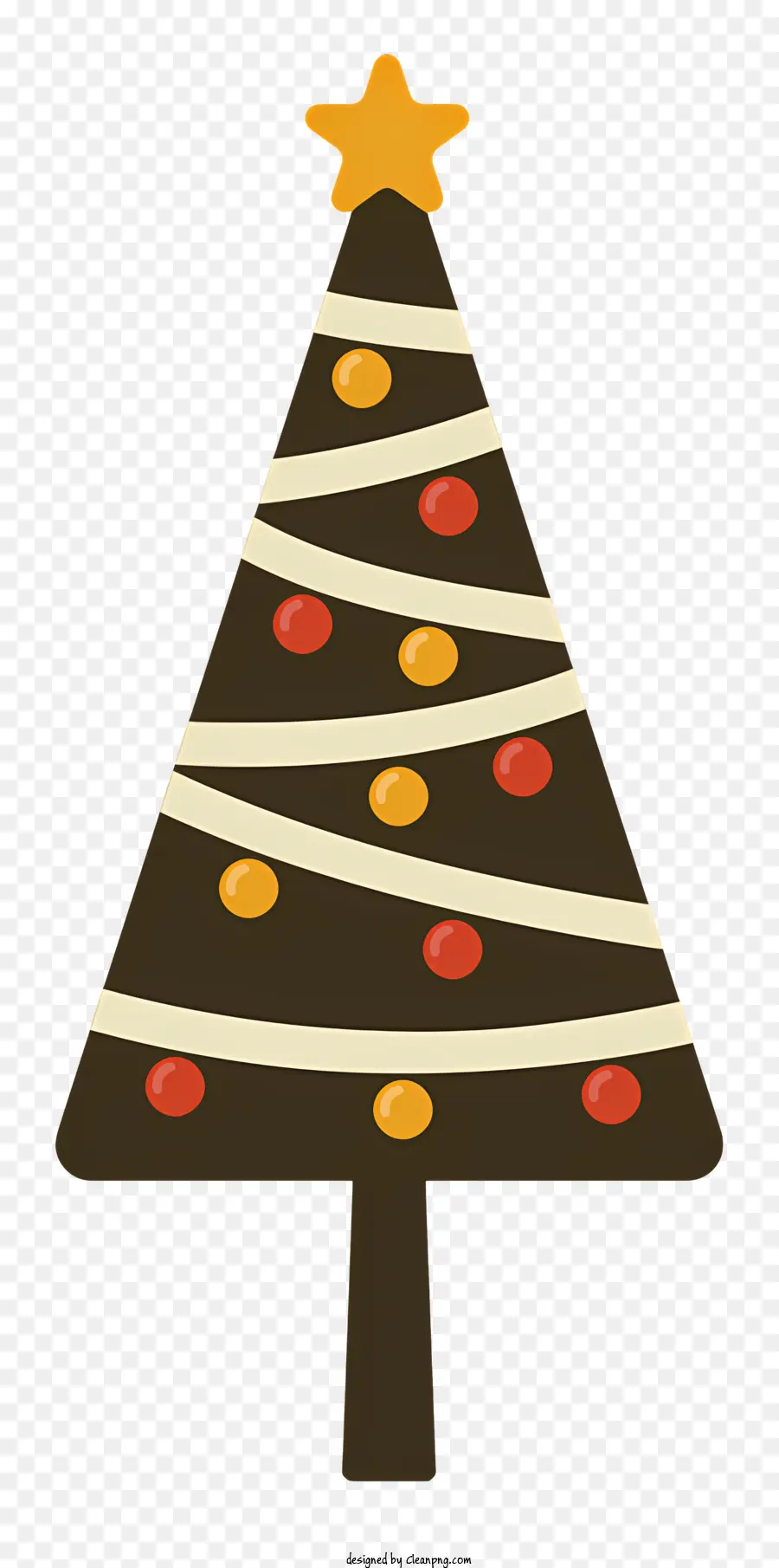 Decorações Para Árvores De Natal，Árvore De Natal Listrada PNG