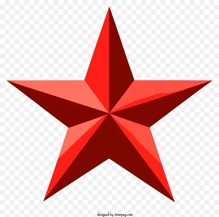 Estrela Vermelha，Black Background PNG