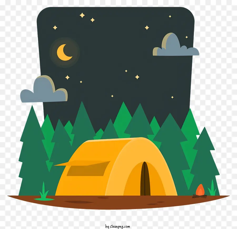 Acampamento Noturno，Barraca De Camping PNG