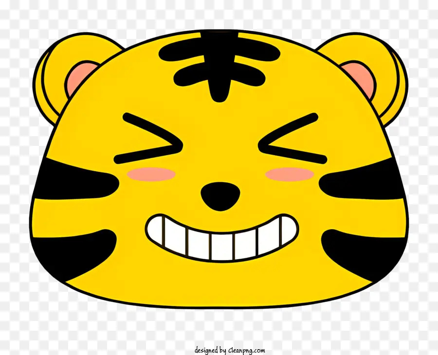 Face Do Tigre Assustador，Mal Sorriso PNG