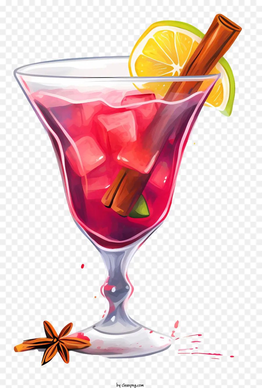 Receita De Coquetel，Cocktail Vermelho PNG