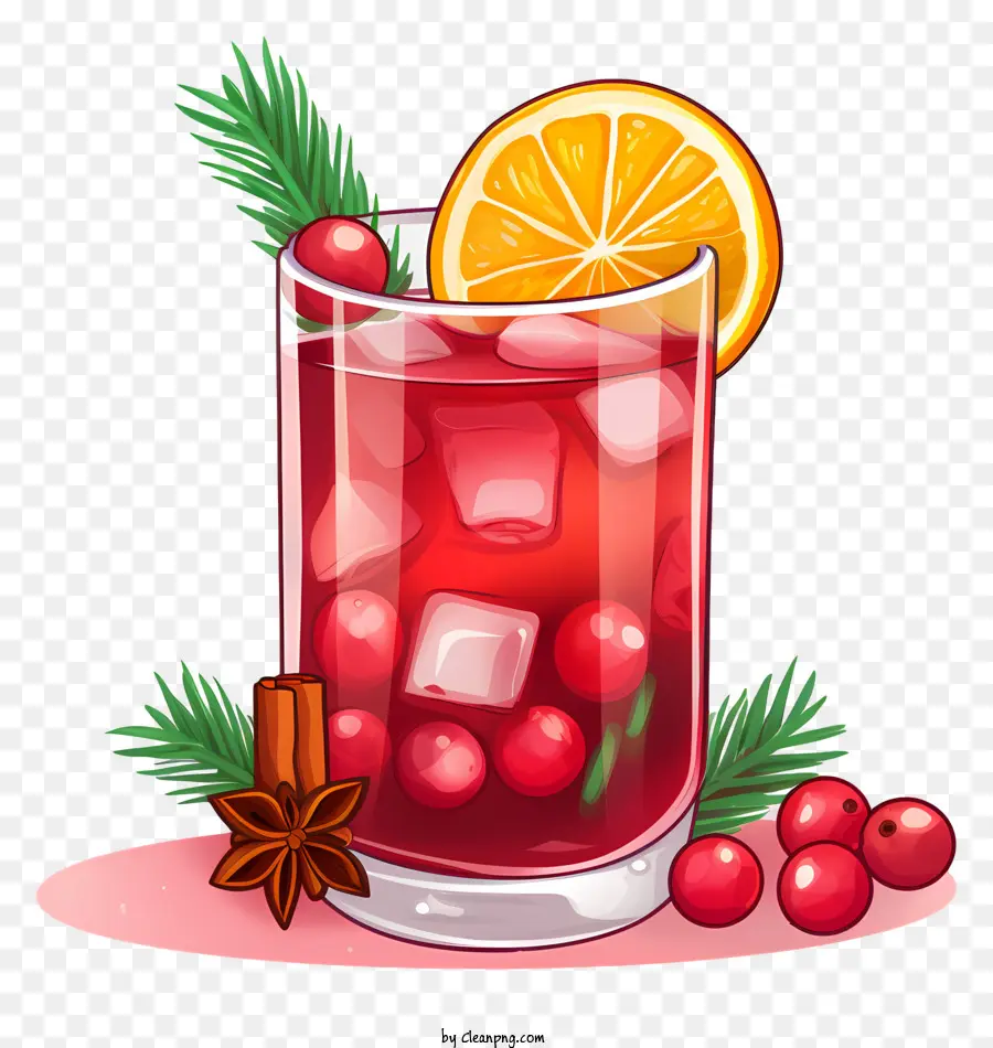 Vermelho Bebida，Suco De Cranberry PNG