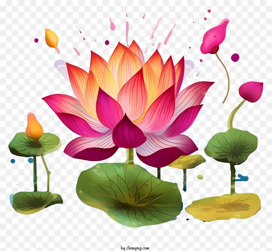 Flor De Lótus，Flores De Lótus PNG