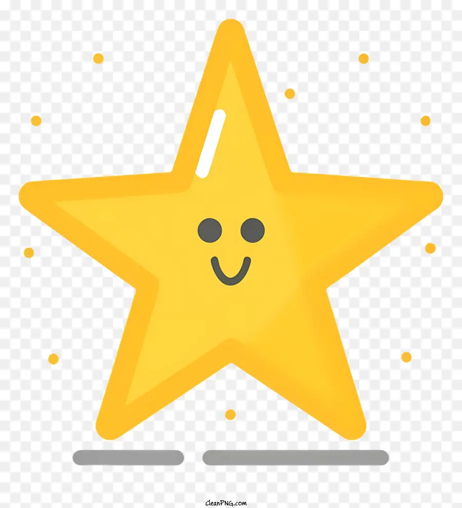 Sorrindo Estrelas，Estrela Amarela PNG