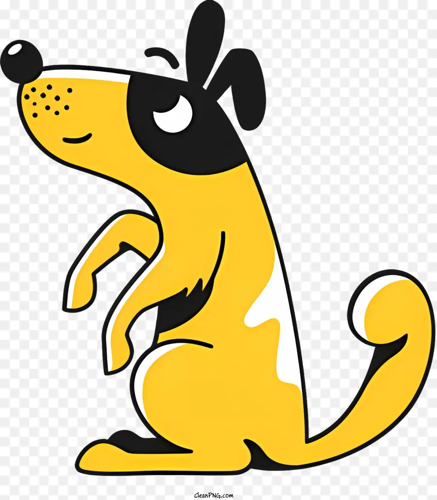 Cão Dos Desenhos Animados，Amarelo PNG