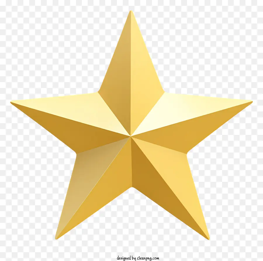 Estrela De Ouro，Black Background PNG