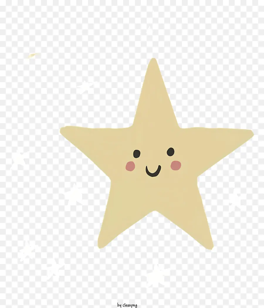 Cartoon Estrelas，Sorrindo Estrelas PNG