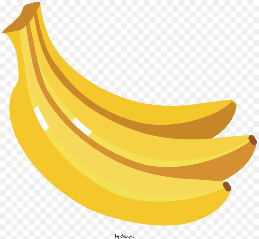 Bananas Maduras，Bananas Amarelas PNG
