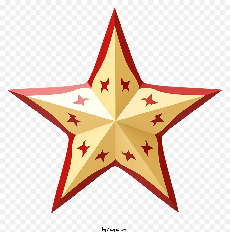 Estrela De Ouro，Five Point Star PNG