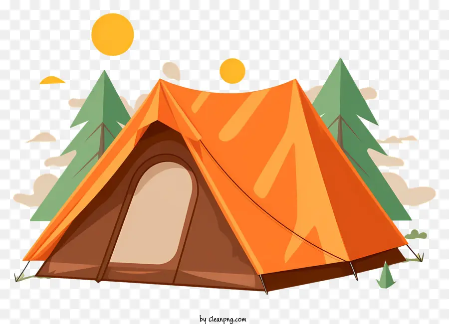 Tenda De Tela，Acampamento Ao Ar Livre PNG