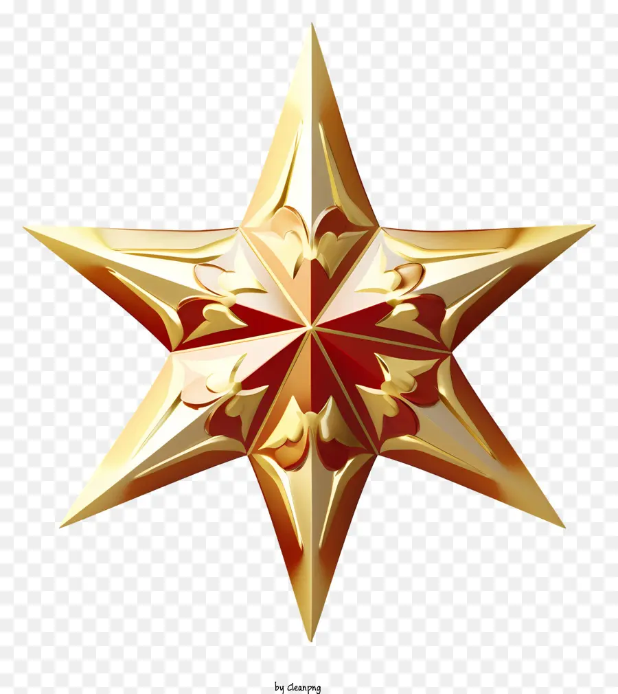 Estrela Dourada，Formas Geométricas PNG