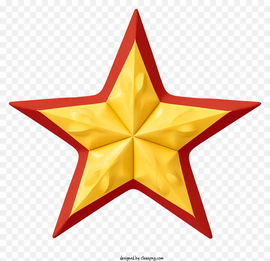 Objeto Em Forma De Estrela，Estrela Amarela E Vermelha PNG