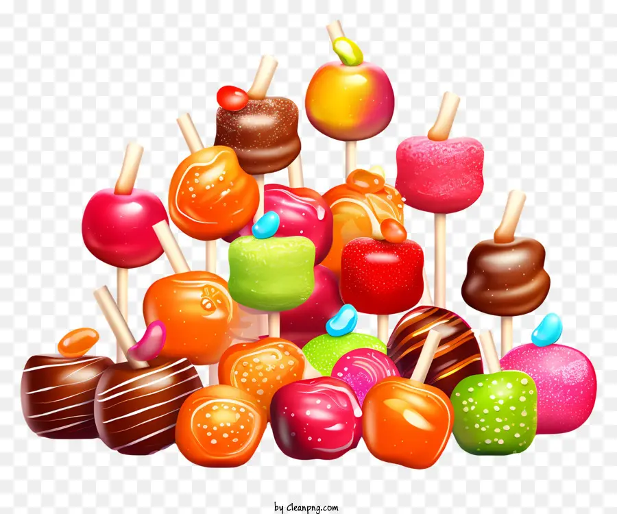 Pirâmide De Doces，Colorido Dos Doces PNG