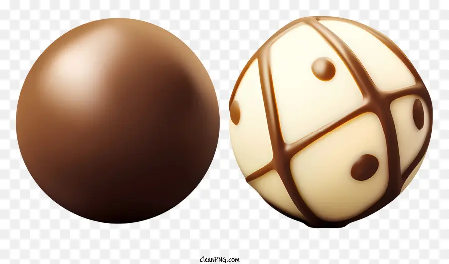 Ovo De Chocolate，Chocolate Marrom E Branco PNG